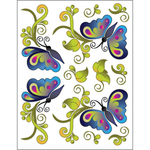 Decorative Machine Stickers - Butterfly - craft pattern by Urban Elementz
