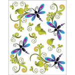 Decorative Machine Stickers - Dragonfly - craft pattern by Urban Elementz