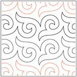 Urban Elementz Espirit pantograph - longarm quilting design roll