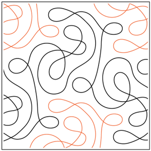 Urban Elementz Footloose 12ft pantograph - longarm quilting design roll