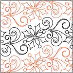 Quilting Creations Urban Elementz Let it Snow 6" pantograph - longarm quilting design roll