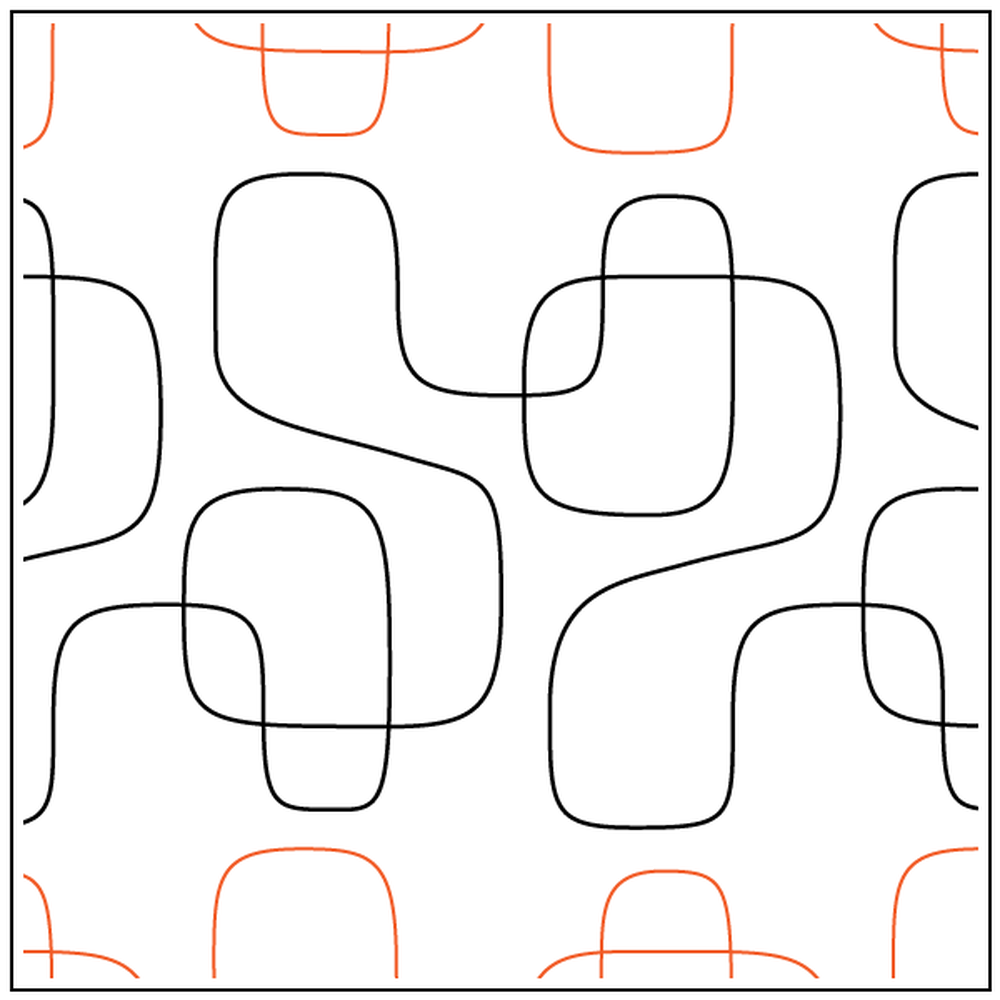 Urban Elementz Modernish #1 12ft pantograph - longarm quilting design roll