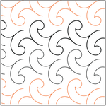 Snapdragons Sashing Panto 3¼" - craft pattern by Urban Elementz