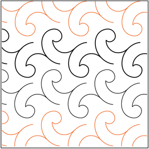 Snapdragons Sashing Panto 3¼" - craft pattern by Urban Elementz