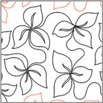 Quilting Creations Urban Elementz Trillium pantograph - longarm quilting design roll