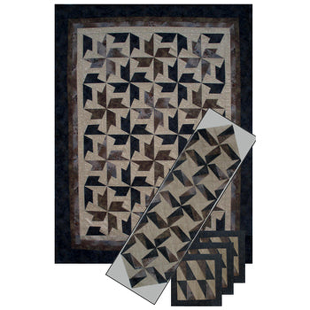 X Blocks Thornton Wall Hanging, Table Runner & Placemats - craft pattern by Quilt Queen Designs