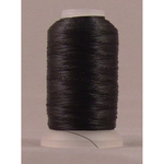 YLI Fine Metallic metallic embroidery thread spool in Black - 450m