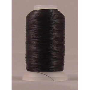YLI Fine Metallic metallic embroidery thread spool in Black - 450m