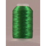YLI Fine Metallic metallic embroidery thread spool in Green - 450m