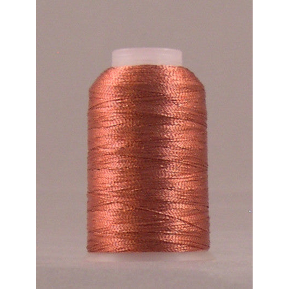 YLI Fine Metallic metallic embroidery thread spool in Terracotta - 450m