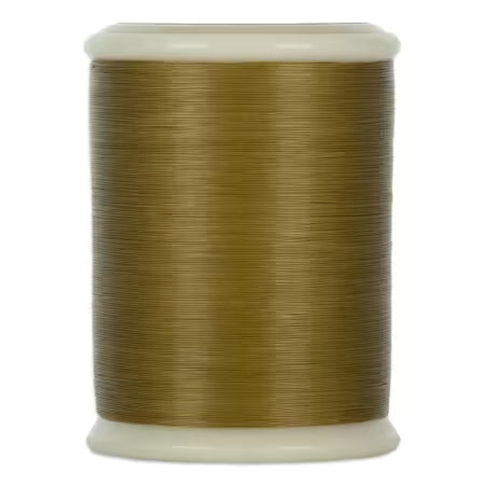 YLI quilting thread spool in Light Brown