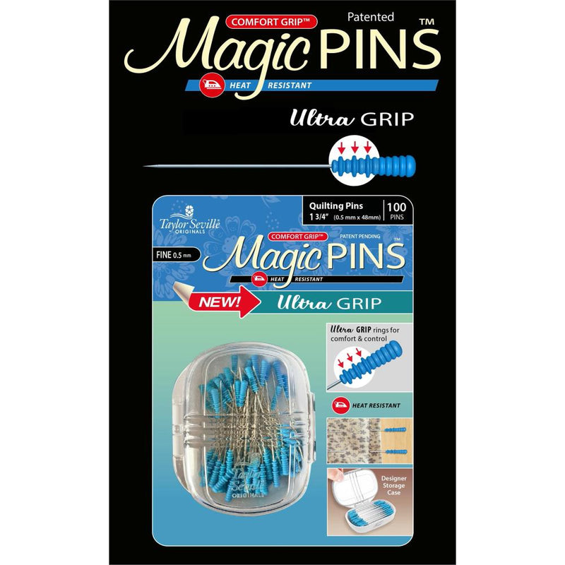 Taylor Seville Magic Quilting Pins Ultra Grip Fine