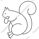 Quilting Creations Stencil 5½" x 6"  Squirrel | Quilting Stencils