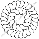 Quilting Creations Stencil 10½" Feather Circle