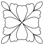Quilting Creations Stencil 8½" Feathered Square