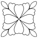 Quilting Creations Stencil 8½" Feathered Square
