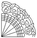Quilting Creations Stencil 8½" Grandmother's Fan