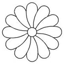 Quilting Creations Stencil 4½" Small Flower