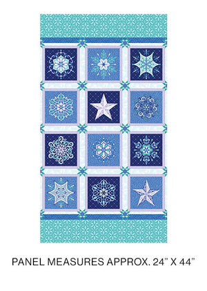 Benartex Bernina Amanda Murphy Snowflake Panel