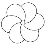 Quilting Creations Stencil 6" Flower