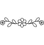 Quilting Creations Stencil 2½"x11" Flower Border
