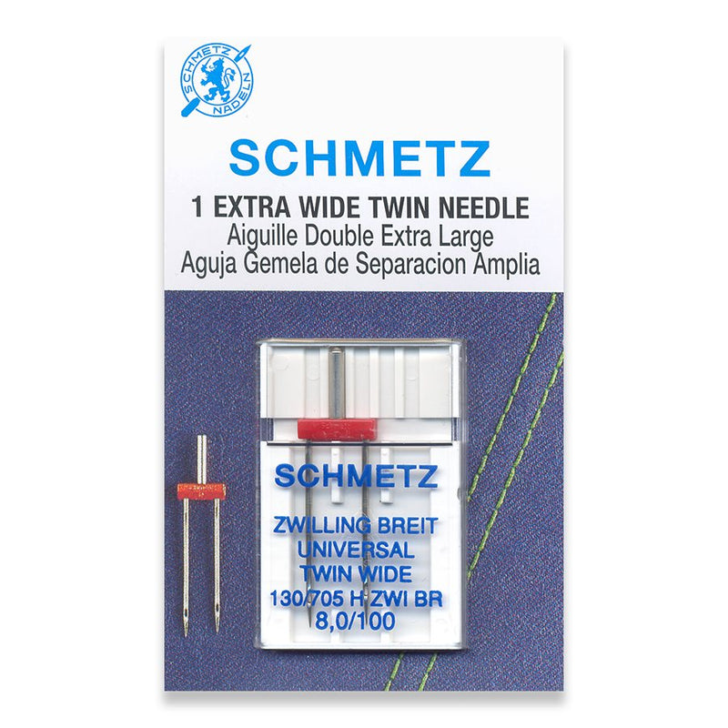 Schmetz Universal Twin Needles Extra Wide