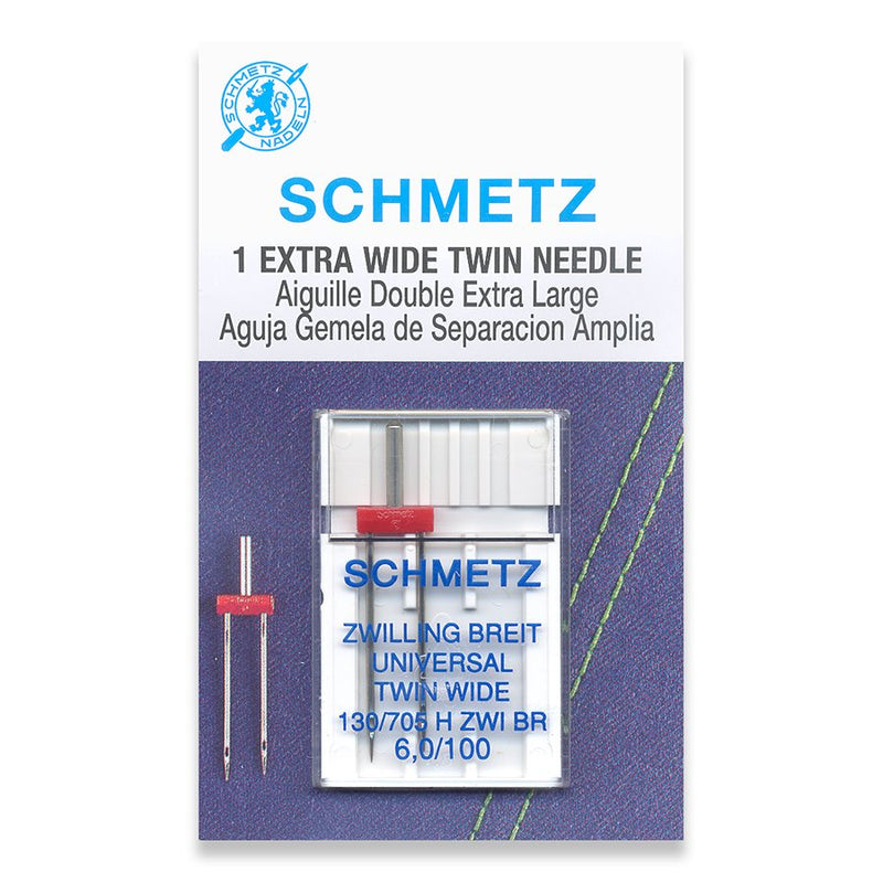 Schmetz Universal Twin Needles Extra Wide