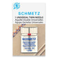 Schmetz Universal Twin Needles up to 4mm