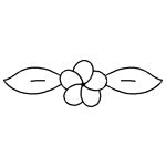 Quilting Creations Stencil 4" x 1" Small Flower