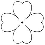 Quilting Creations Stencil 2½" Small Flower