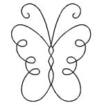 Quilting Creations Stencil 5x6" Butterfly