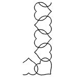 Quilting Creations Stencil 2½" Heart Border