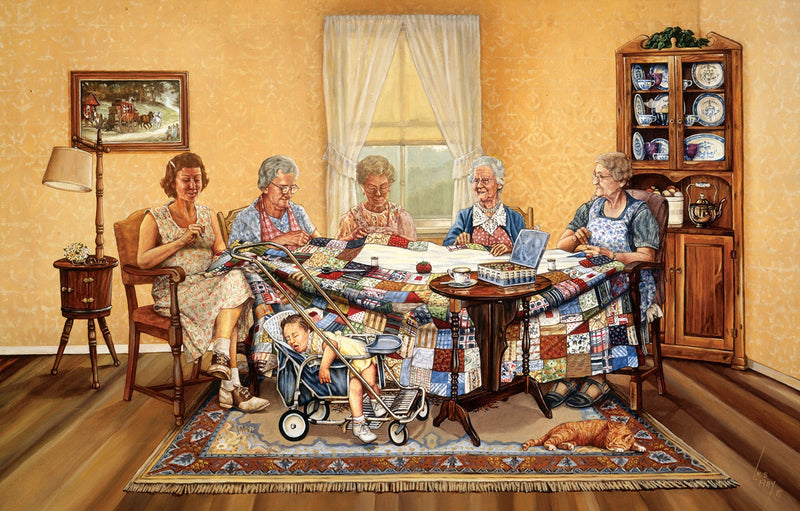 Suns Out Jigsaw Puzzle The Gossip Party 1000 pieces
