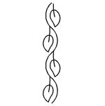 Quilting Creations Stencil 1½" Leaf Border