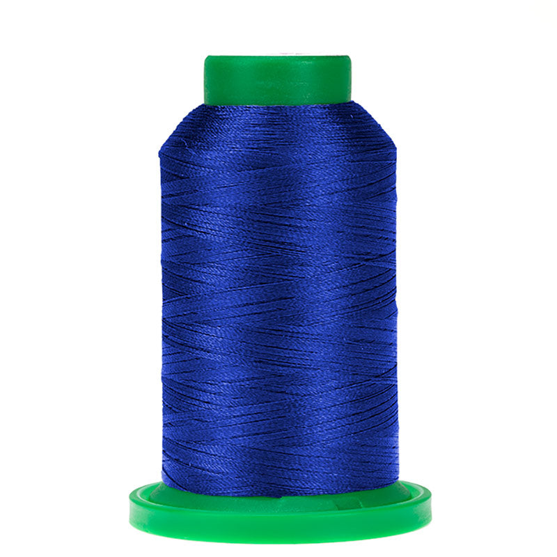 Amann Isacord embroidery thread spool in Electric Blue (3510) - 40wt 1000m