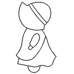 Quilting Creations Stencil 4" x 7" Sunbonnet Sue