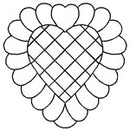 Quilting Creations Stencil 6" Feathered Heart
