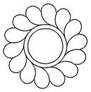 Quilting Creations Stencil 3½" Feather Circle