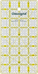 Omnigrid 4" x 8" Ruler with 1/8" Grid
