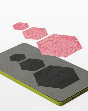 Accuquilt Go! Hexagons 2½" 1½"  1" (2¼", 1¼" ¾" Finished Edge)