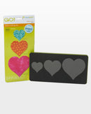 Accuquilt Go! Heart 2" 3" 4"