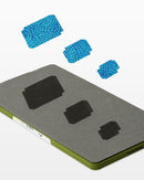 Accuquilt Go! Equilateral Triangle 2½" 1½"  1" (2¼", 1¼" ¾" Finished Edge)