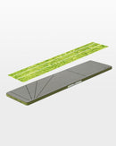 Accuquilt Go! Strip Cutter 1" 1½"  2" ( ½" 1"  1½" Finished)