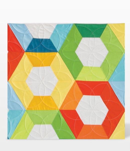 GO! Half Hexagon-1, 1 1/2, 2 1/2 Sides (3/4, 1 1/4, 2 1/4 Finished) -  AccuQuilt