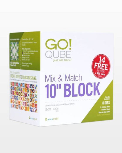 Accuquilt Go! Qube Mix & Match 10" Block
