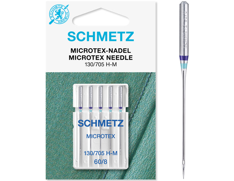 Schmetz Microtex Needles Pack of 5