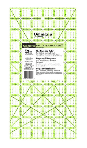 Omnigrip 6" x 12" Ruler