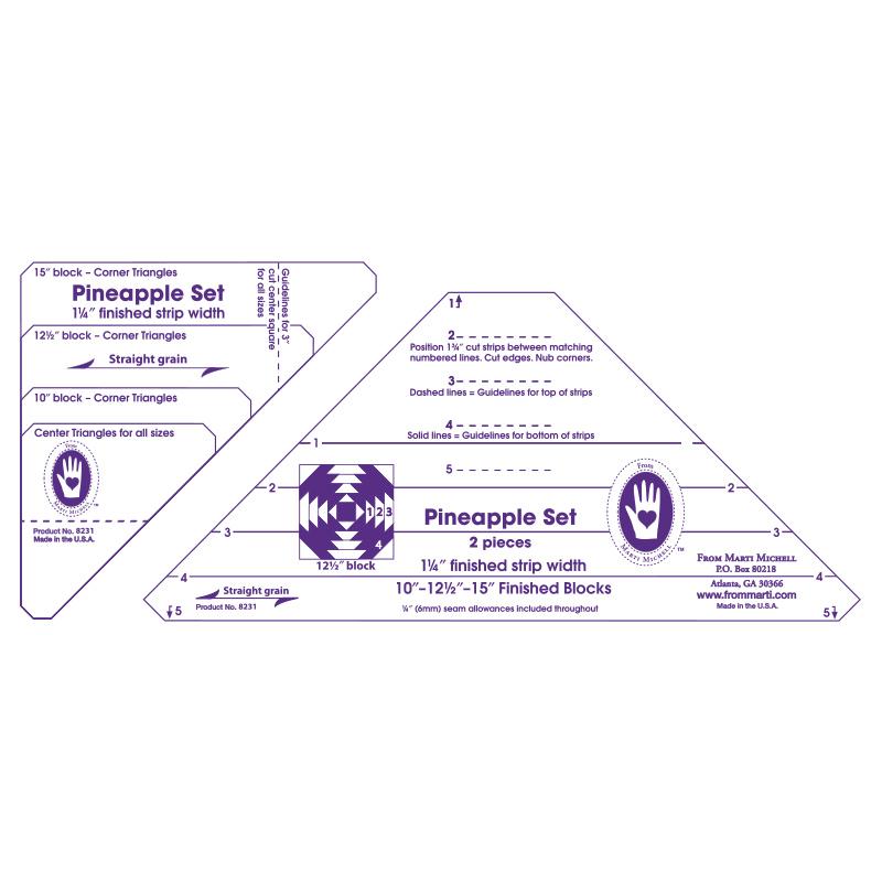 Marti Michell Pineapple Ruler 1¼" Strips