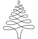 Quilting Creations Stencil 8¼" Christmas Tree