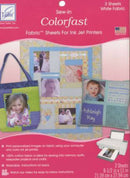 June Tailor Sew-in Ink Jet  Fabric White 8½" x 11" Pack of 3